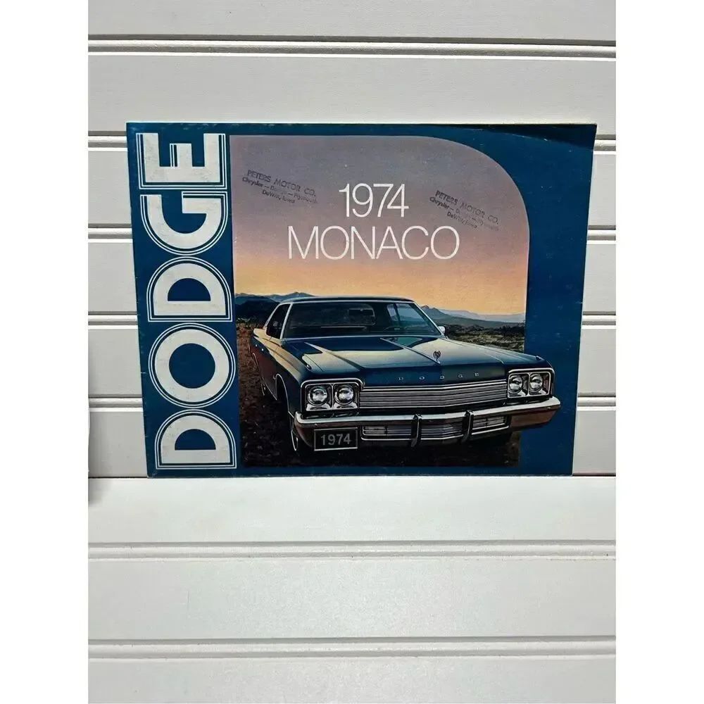 1974 DODGE MONACO Original Factory Dealership Brochure